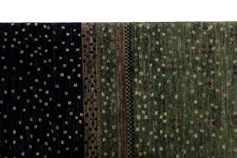 8x10 Navy and Multicolor Anatolian Tribal Rug