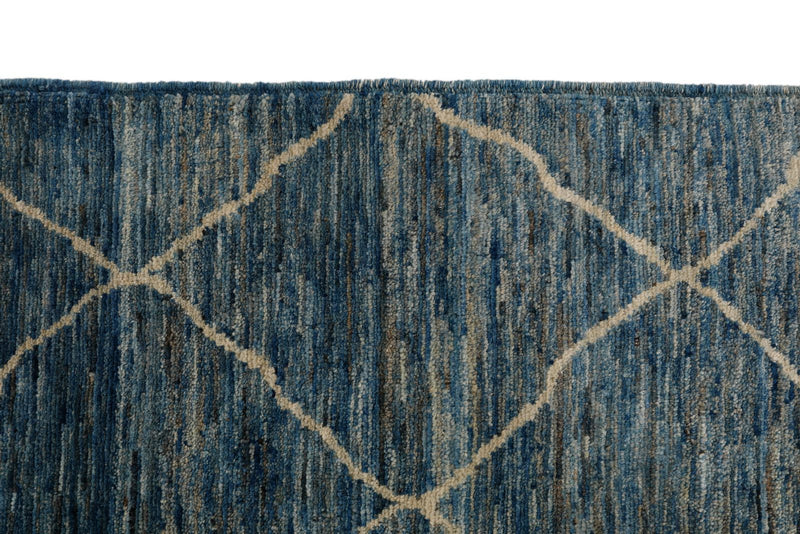 8x10 Light Blue and Beige Anatolian Traditional Rug