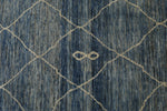 8x10 Light Blue and Beige Anatolian Traditional Rug