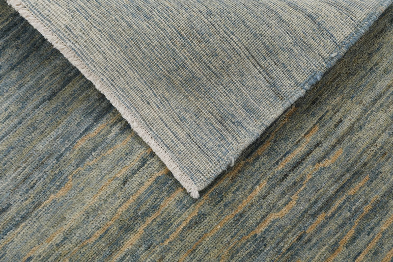 8x9 Ivory and Blue Anatolian Traditional Rug