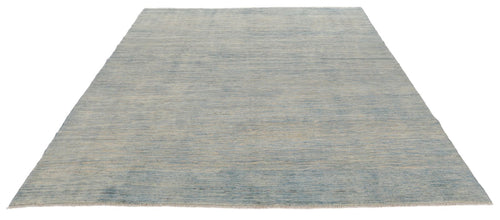 8x9 Ivory and Blue Anatolian Traditional Rug