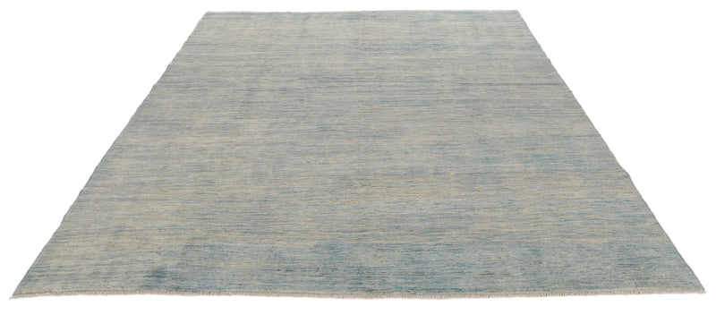 8x9 Ivory and Blue Anatolian Traditional Rug
