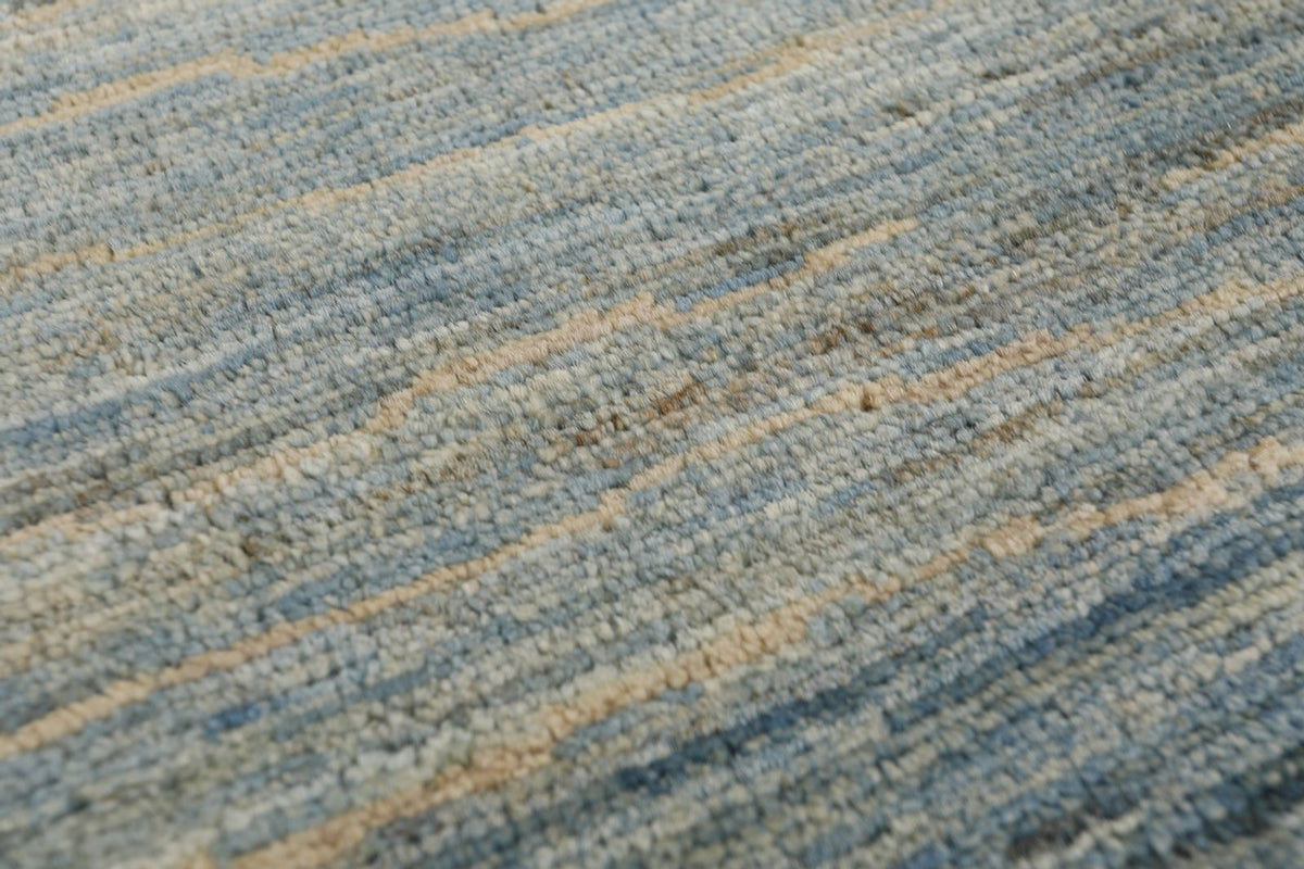 8x9 Ivory and Blue Anatolian Traditional Rug