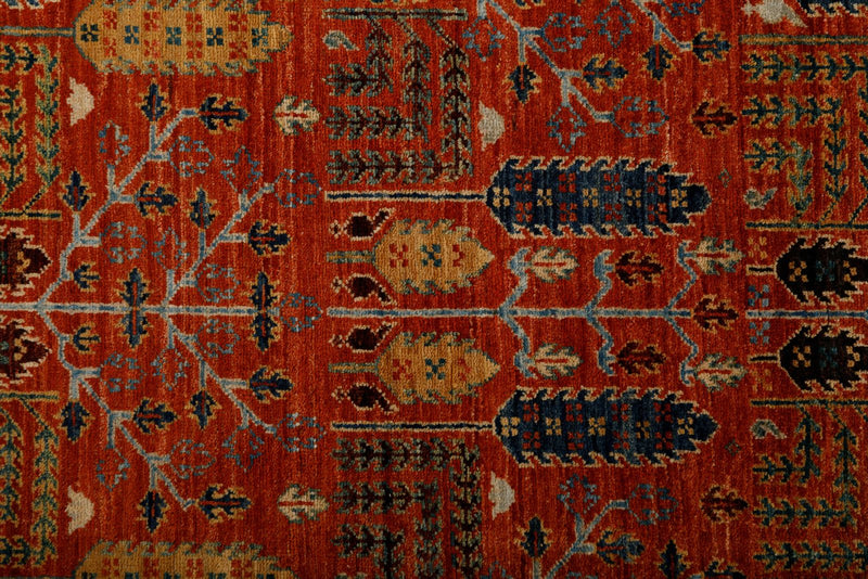 3x10 Rust and Multicolor Anatolian Traditional Runner