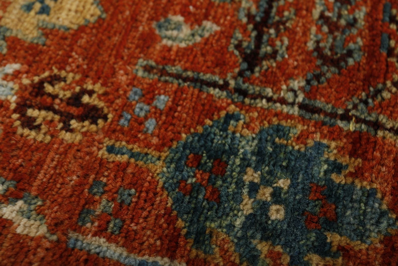 3x10 Rust and Multicolor Anatolian Traditional Runner