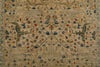 3x20 Ivory and Blue Anatolian Traditional Rug