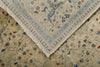 3x20 Ivory and Blue Anatolian Traditional Rug
