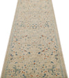 3x20 Ivory and Blue Anatolian Traditional Rug