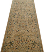 3x20 Ivory and Blue Anatolian Traditional Rug