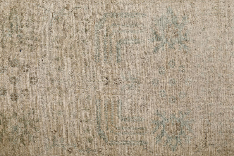 3x10 Beige and Green Anatolian Traditional Runner