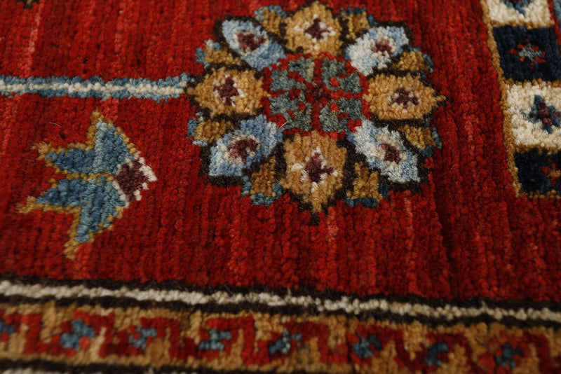 3x10 Burgundy and Navy Traditional Runner