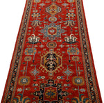 3x10 Burgundy and Navy Traditional Runner