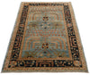 3x5 Blue and Charcoal Anatolian Traditional Rug