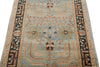 3x5 Blue and Charcoal Anatolian Traditional Rug