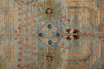 3x5 Blue and Charcoal Anatolian Traditional Rug