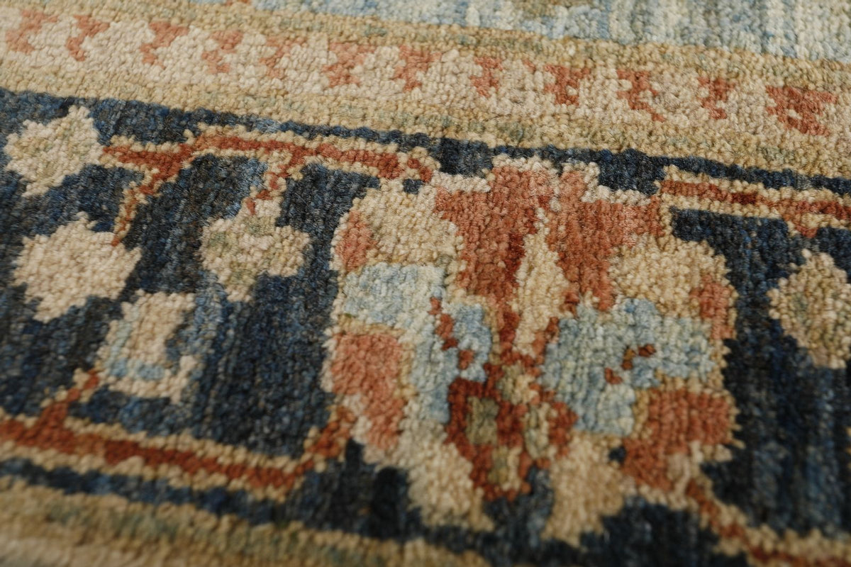 3x5 Blue and Charcoal Anatolian Traditional Rug