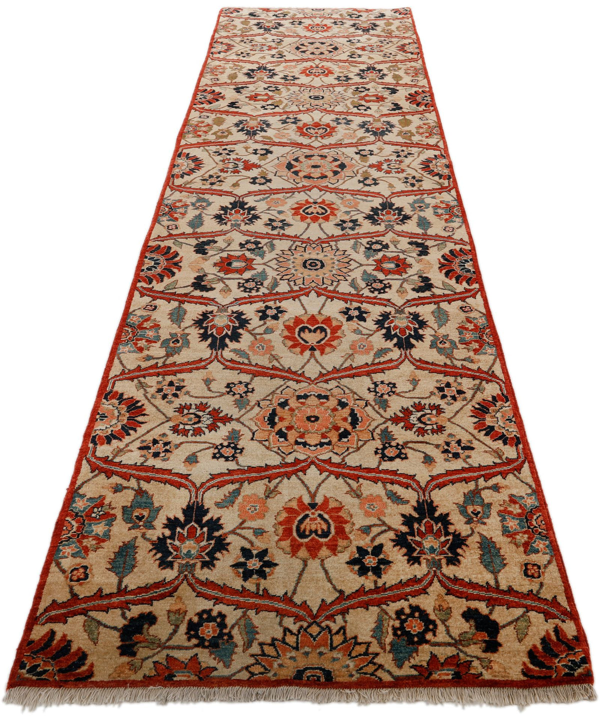 3x13 Brown and Multicolor Anatolian Traditional Runner