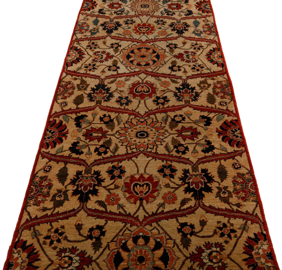 3x13 Brown and Multicolor Anatolian Traditional Runner