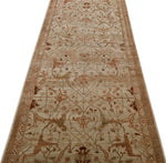 4x12 Ivory and Brown Anatolian Traditional Runner