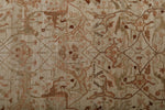 4x12 Ivory and Brown Anatolian Traditional Runner