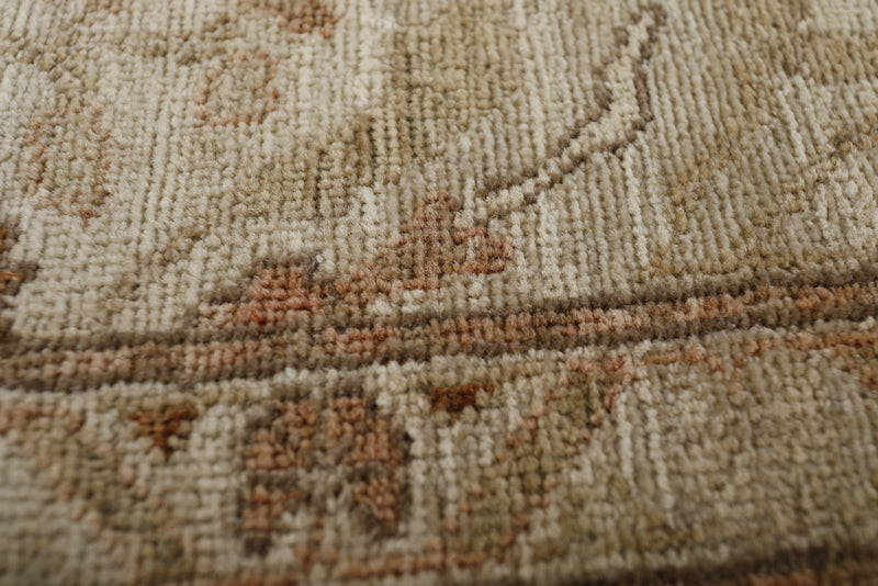 4x12 Ivory and Brown Anatolian Traditional Runner