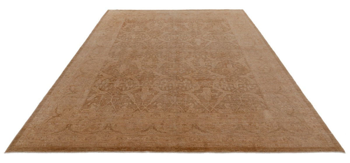 8x10 Brown and Beige Anatolian Traditional Rug