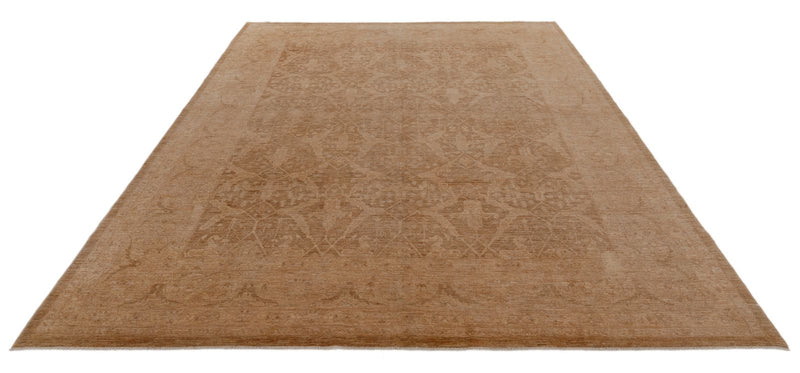 8x10 Brown and Beige Anatolian Traditional Rug