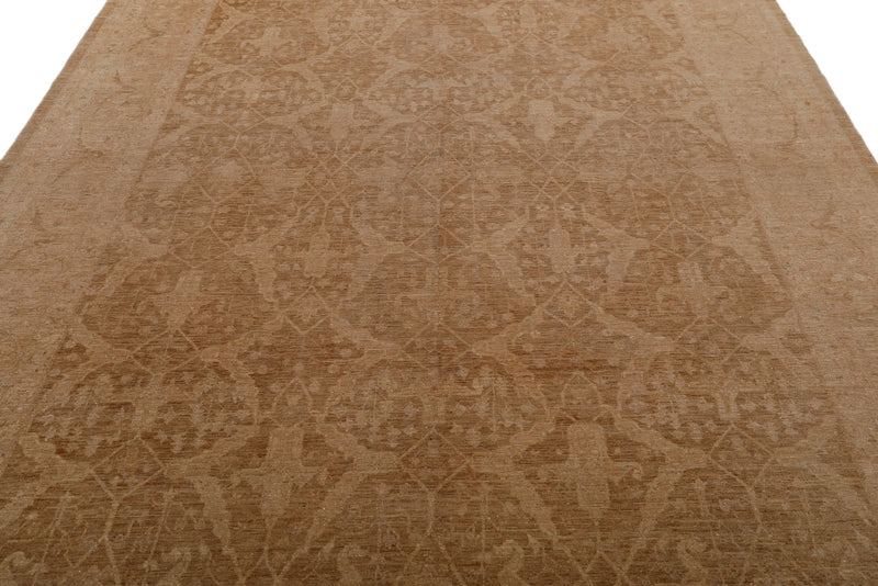 8x10 Brown and Beige Anatolian Traditional Rug