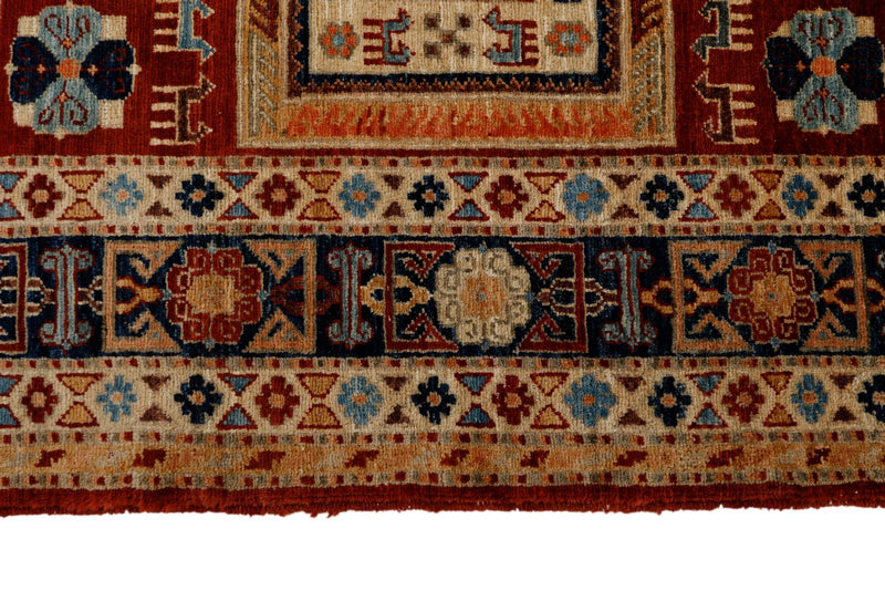 3x11 Burgundy and Blue Traditional Runner