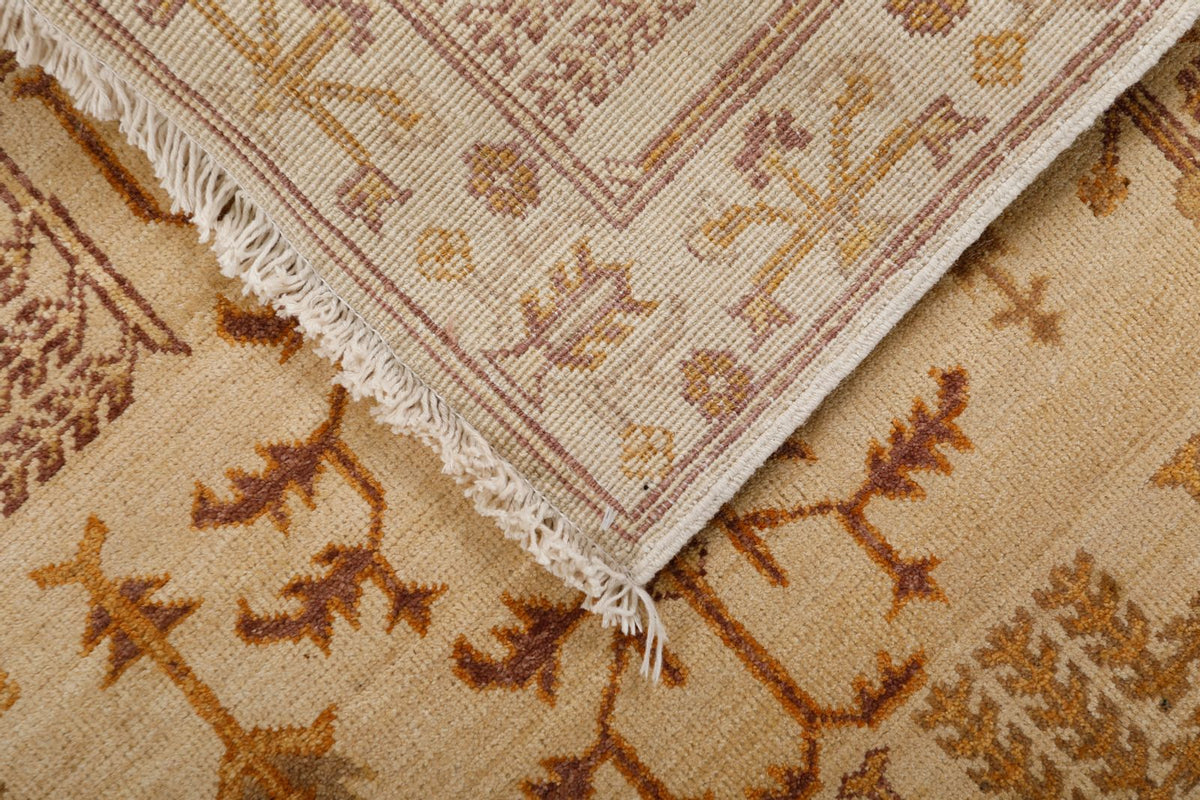 3x14 Ivory and Brown Anatolian Traditional Runner