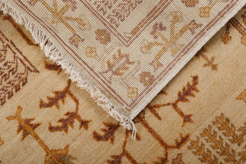 3x14 Ivory and Brown Anatolian Traditional Runner