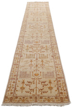 3x14 Ivory and Brown Anatolian Traditional Runner