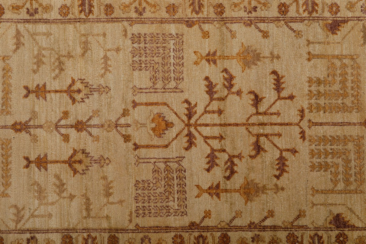 3x14 Ivory and Brown Anatolian Traditional Runner