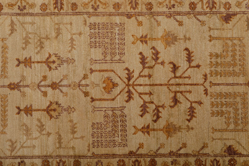 3x14 Ivory and Brown Anatolian Traditional Runner