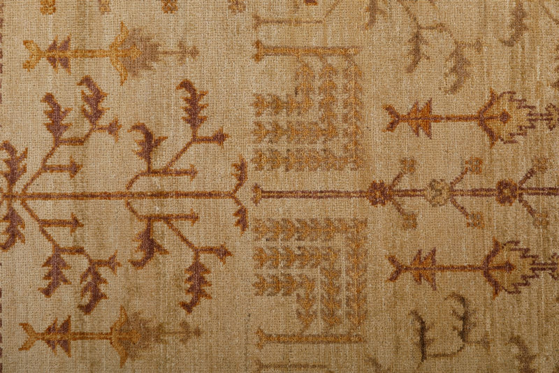 3x14 Ivory and Brown Anatolian Traditional Runner