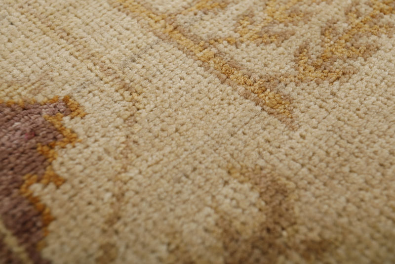 3x14 Ivory and Brown Anatolian Traditional Runner