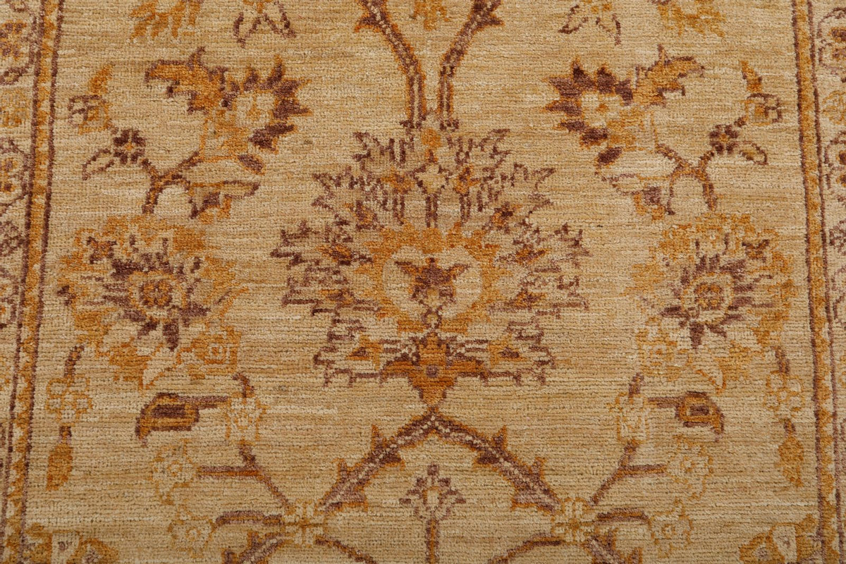 3x9 Beige and Brown Anatolian Traditional Rug