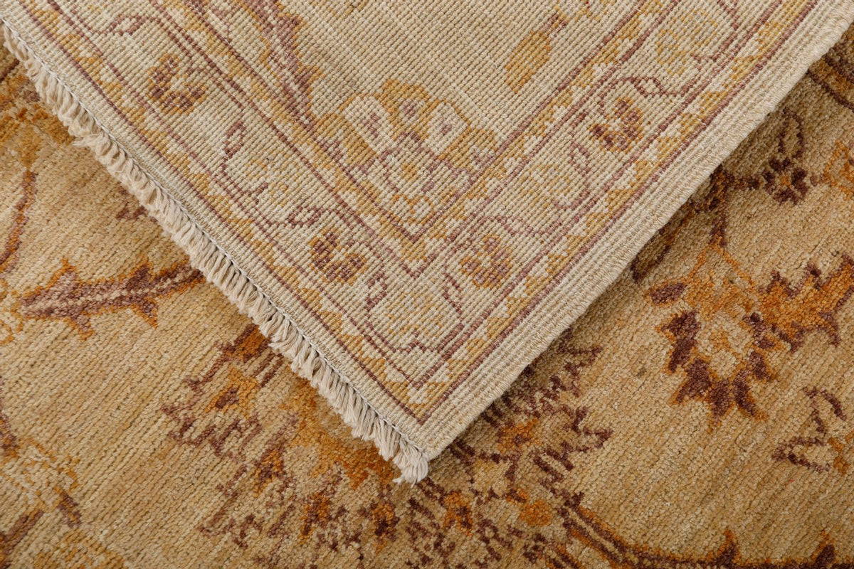 3x9 Beige and Brown Anatolian Traditional Rug