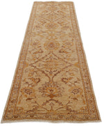 3x9 Beige and Brown Anatolian Traditional Rug