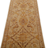 3x9 Beige and Brown Anatolian Traditional Rug