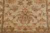 3x8 Ivory and Beige Turkish Oushak Rug
