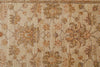 3x8 Ivory and Beige Turkish Oushak Rug