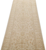 3x10 Beige and Brown Turkish Oushak Runner