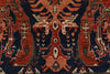 8x10 Navy and Ivory Anatolian Traditional Rug