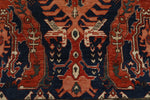 8x10 Navy and Ivory Anatolian Traditional Rug