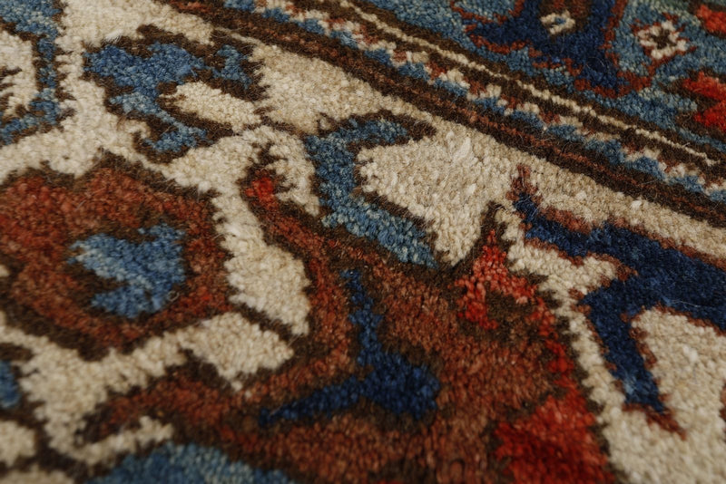 8x10 Navy and Ivory Anatolian Traditional Rug