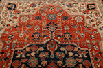 9x14 Rust and Navy Anatolian Traditional Rug