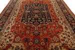 9x14 Rust and Navy Anatolian Traditional Rug