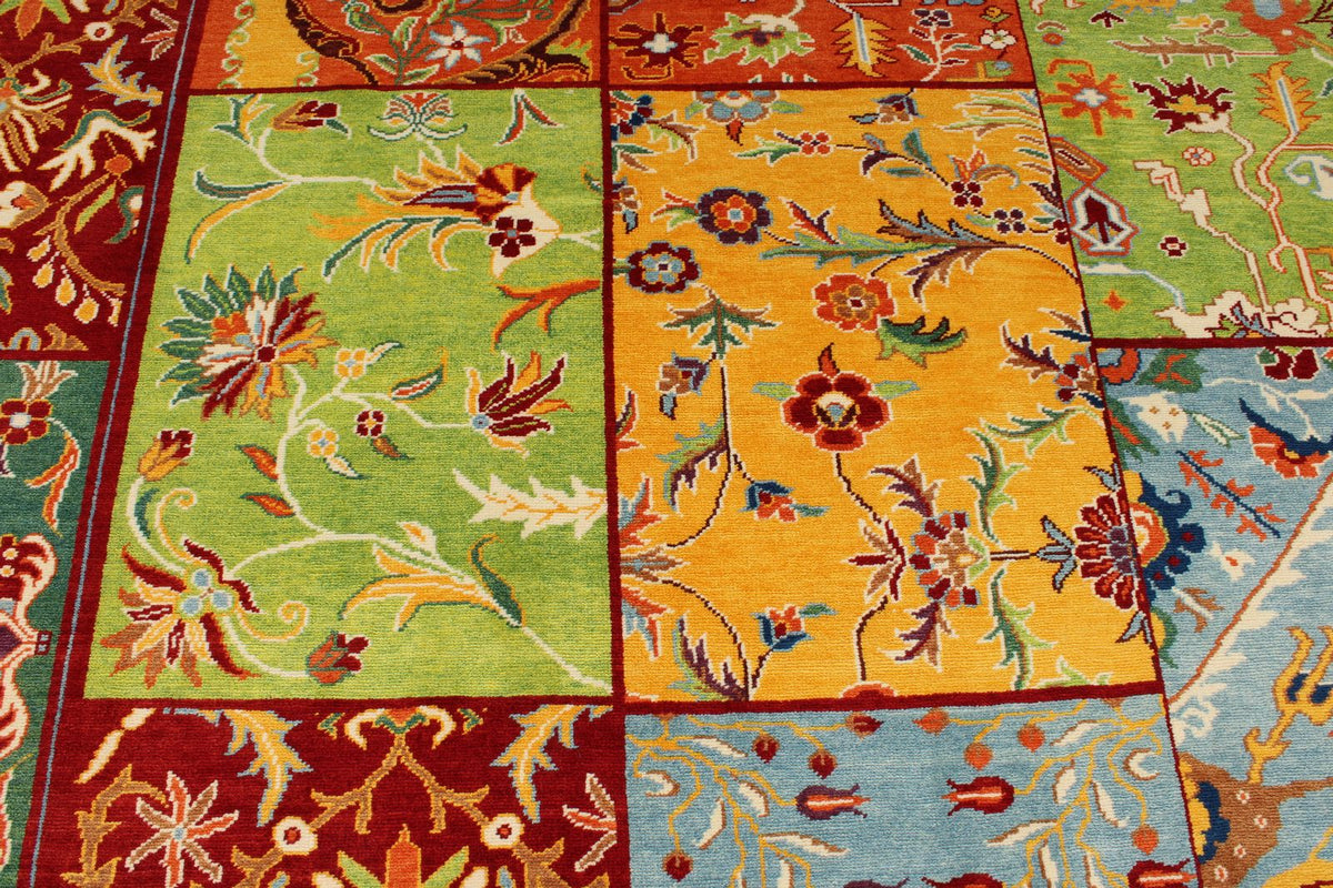 8x11 Multicolor Turkish Patchwork Rug