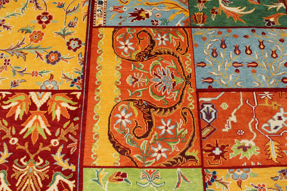 8x11 Multicolor Turkish Patchwork Rug